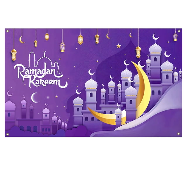 Tapiz Ramadán tela colgante fiesta carnaval dormitorio sala de estar dormitorio 110*180cm fiesta familiar puerta cortina musulmán Eid pareado Abanopi Tapiz