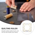 thumbnail image 2 of Topbathy 1Pc Plastic Stitching Ruler for Fabric Use with Easy to Read Scale, 2 of 6