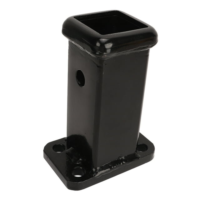 2in Hitch Receiver Tube, Hitch Wall Mount Receiver Tube Moulded Steel Durable Black for Camping RV Trailer