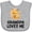 AC-Heather Grey, variant on Inktastic Bees-moon Grandpa Loves Me Boys or Girls Baby Bib