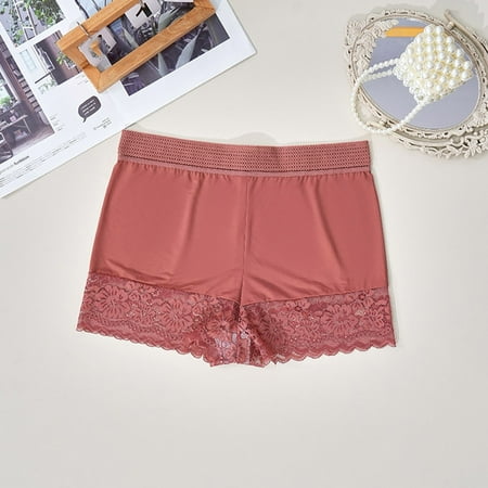 White Cotton Underwear for Women Women s Large Size High Waist Briefs Breathable Thin Thong Lace Breathable Seamless Underwear Womens Plus Size Underwear Wine XXL