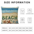 thumbnail image 5 of GOSMITH  Summer Beach Sunshine Coastal Decorative Throw Pillow Cover, Sun Tropical Starfish Conch Sea Ocean Porch Outdoor Home Decor, Hawaii Palm Leaves Seasonal Couch Cushion Case, 5 of 5