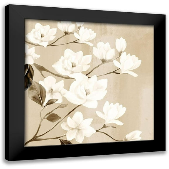 Allen, Kimberly 12x12 Black Modern Framed Museum Art Print Titled - Magnolia