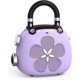 thumbnail image 1 of Portable Bluetooth Speaker, Lightweight Mini Speaker with Loud Sound, Built-in Microphone, Mini Speaker Perfect for Bedroom, Home, for Girls, Women-Pu, 1 of 5