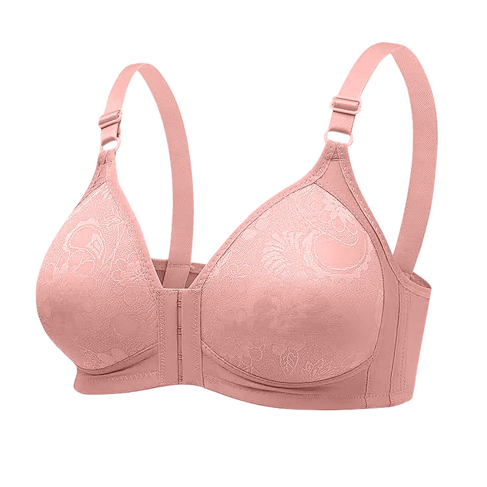 Brnmxoke Everyday Bras for Women Wirefree Solid Color Comfortable Bra Teen  Girls Full Coverage Flex Fit Moderate Support Lingerie 