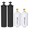 thumbnail image 1 of Reemplazo para filtro de agua de fluoruro 2 y 2 compatible con el sistema de filtrado de agua por gravedad Black whiteblack, 1 of 5