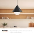 thumbnail image 3 of PD485214MBOP-Alora Lighting-Remy - 1 Light Pendant-12.63 Inches Tall and 13.5 Inches Wide-Matte Black Finish    -Traditional Installation, 3 of 7