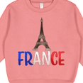 thumbnail image 3 of Inktastic France Eiffel Tower Flag in Text Toddler Sweatshirt, 3 of 4