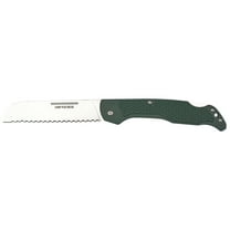Ontario Knives Camp Plus Santoku Lockback 4305 Knife Stainless Steel & Green GFN
