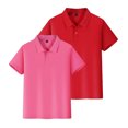 thumbnail image 3 of YOUYEDIAN Back To School Kids Polo Shirts Fashion Short Sleeve Quick Dry Sport Versatile Sport School Uniform Casual Lapel Collar Breathable Solid Color Comfortable T-shirts, 3 of 5