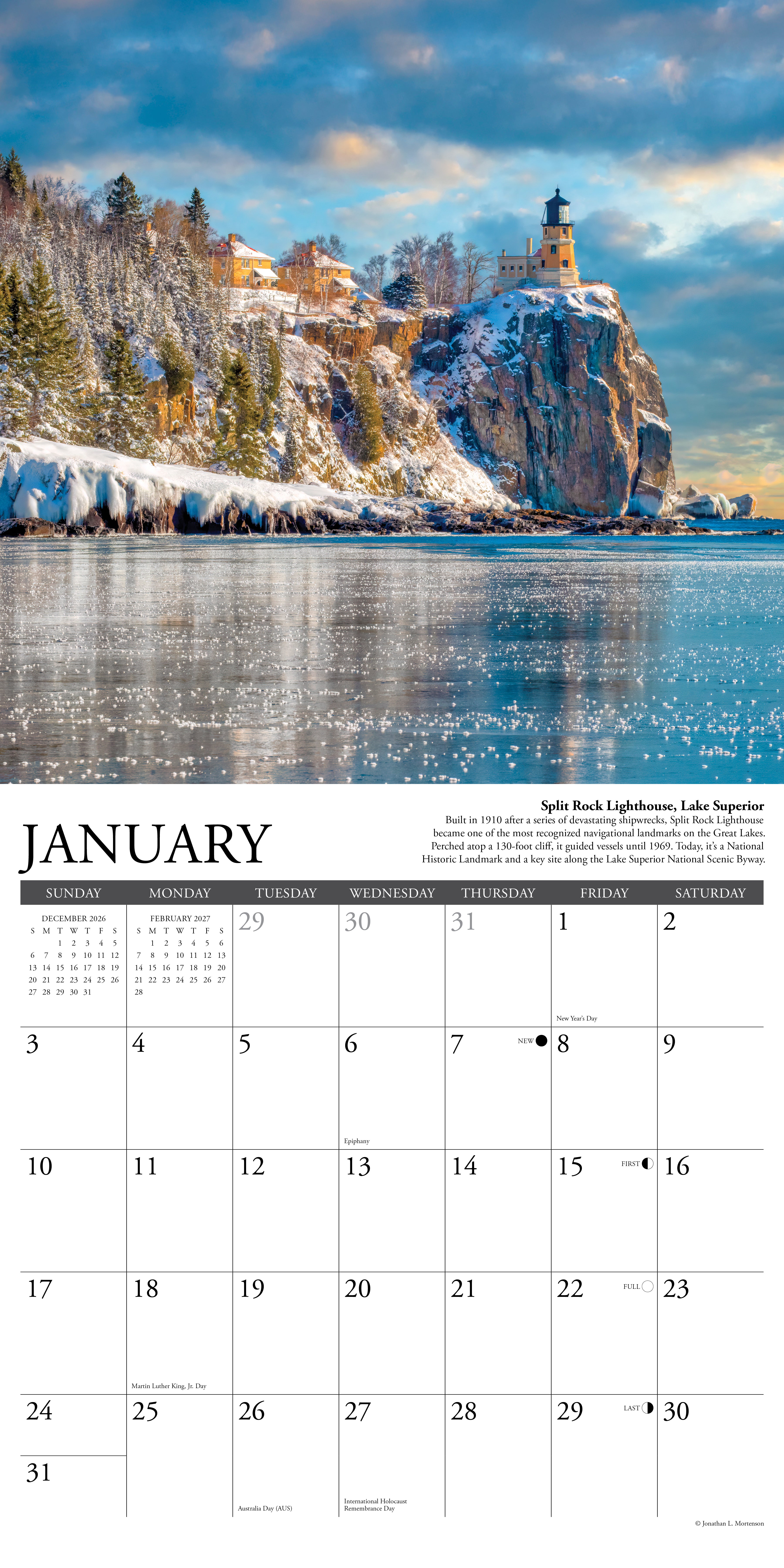Willow Creek Press, Minnesota 2027 Wall Calendar