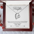thumbnail image 2 of To My Daughter Always Be Safe From Dad Forever Necklace w Message Card, 2 of 20