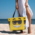 thumbnail image 6 of Daiia Smiling With Sunglasses Beach Travel Bag - Water-Resistant Beach Bag, Lightweight Tote with 7 Pockets for Women and Men - Gym,Pool,Camping,Reusable Grocery Bag, 6 of 7