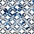 thumbnail image 2 of Popp, Grace 15x15 Gold Ornate Wood Framed with Double Matting Museum Art Print Titled - Cobalt Watercolor Tiles I, 2 of 4