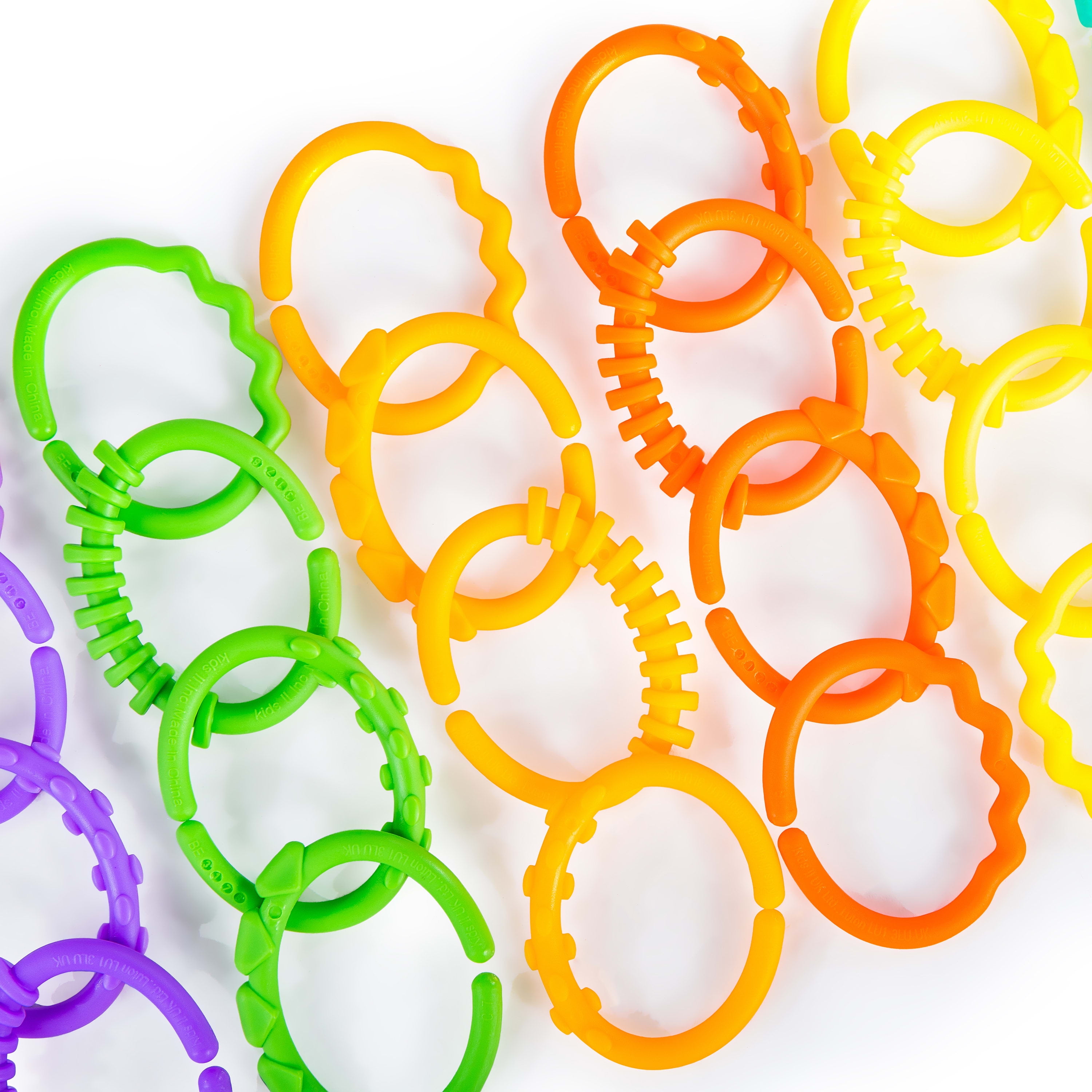 Bright Starts Lots of Links Take-Along Toys, Ages Newborn +