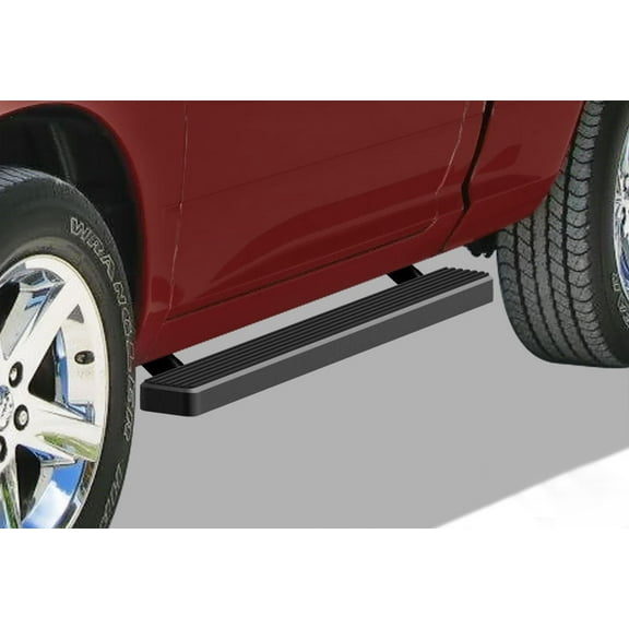 APS Running Boards 4in Black Compatible with Ram 1500 2009-2018 Regular Cab & Ram 2500 3500 2010-2024 (Side Steps Side Bars)