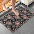 thumbnail image 4 of Pioneer Flower Floral Print Pattern Bathroom Rugs Mat, Non Slip Microfiber Bathroom Rug with Rubber Backing, Soft Mats for Bathroom Floor Tub Shower, 20"x32", 4 of 5