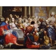 thumbnail image 2 of Giuseppe Maria Crespi 24x20 Gold Ornate Framed and Double Matted Museum Art Print Titled - The Wedding at Cana (C. 1686), 2 of 4