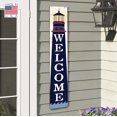 thumbnail image 4 of My Word! Welcome with Large Lighthouse Welcome Sign and porch leaner for Front Porch, Yard, Deck, Patio, or Wall - Indoor Outdoor Decorative Farmhouse Rustic Vertical Home Decor 8"x46.5", 4 of 5