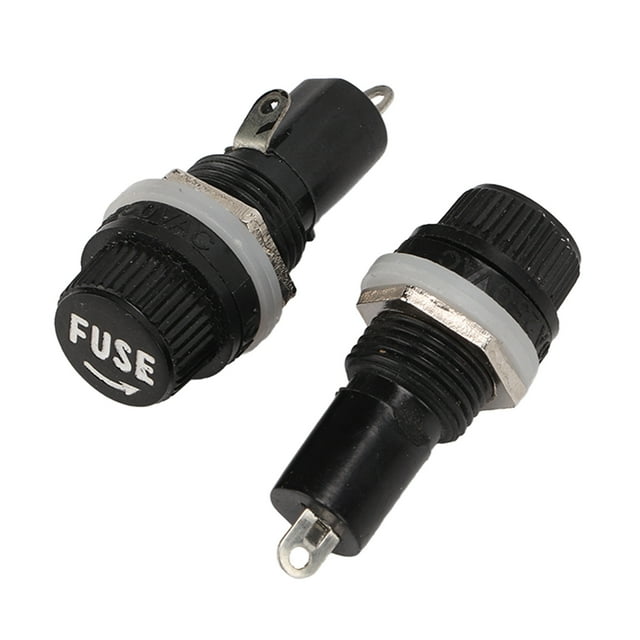Portafusibles, 100 piezas Portafusibles de 5x20 mm Portafusibles en V Portafusibles para equipos eléctricos Diseño elevado Jadeshay A