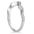 thumbnail image 2 of Contoured Semi Eternity Diamond Wedding Band 14K White Gold (0.21ct), 2 of 2