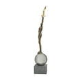 thumbnail image 6 of 6" x 28" Silver Polystone People Sculpture with Stainless Steel Accents, by DecMode, 6 of 9