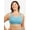 Sea Glass Blue, variant on Leading Lady, The Serena, Racerback Sports Bra, Wireless, Full Coverage Unpadded Cups, Moisture Wicking Cotton, Light Support (Women's & Women's Plus)