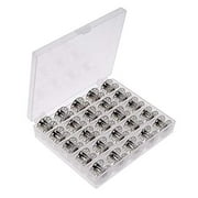 ISCRIO Sewing Machine Class 15 Metal Bobbins 25Pcs Sewing Machines Replacement Accessories with Bobbin Storage Case