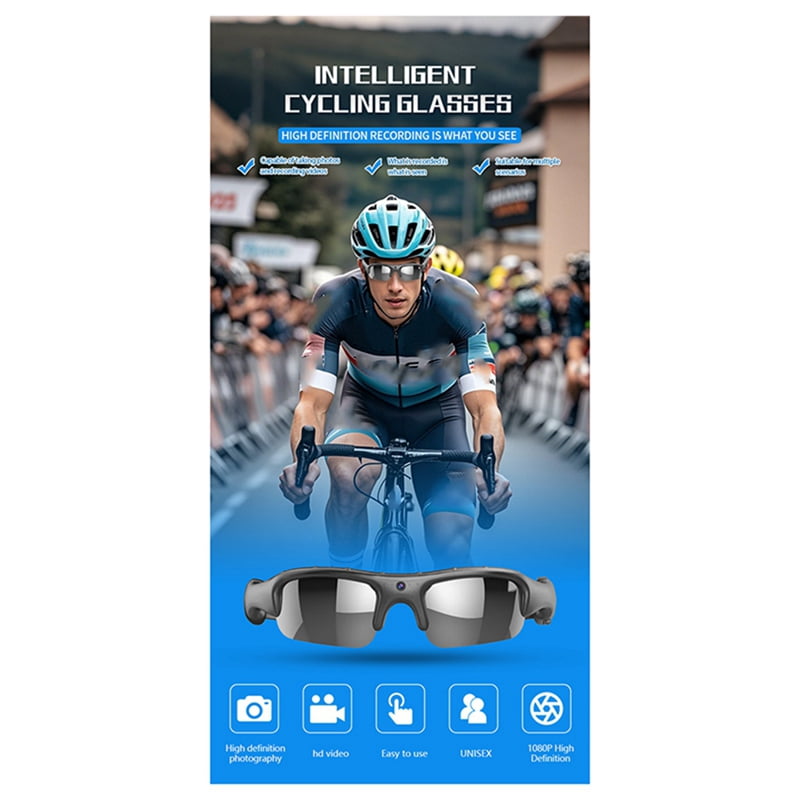 1080P HD Video Recorder WIFI Outdoor Sports DV Camera, Smart Glasses, Wide Angle 170° Camera, Sports Camera, Riding