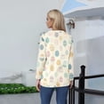 thumbnail image 6 of Lumtrix Easter Shirts For Women Holiday Shirtsbunny Graphic Long Sleeve Tops Casual Eggs Print Blouses Khaki 2XL, 6 of 7