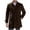 Coffee Mens Jackets Clearance, variant on BSDJILFG Puffer Jacket Men Long Sleeve Trench Coat Single Breasted Stand Collar Overcoat with Pockets,M-3XL