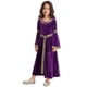 thumbnail image 5 of Trajes de Cosplay de princesa Medieval renacentista para niñas, trajes de Cosplay de manga larga acampanada con estampado Retro, disfraces de carnaval, 5 of 5