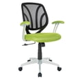thumbnail image 1 of Pemberly Row Back Chair with Green Mesh Fabric and Silver Coated Arms and Base, 1 of 6