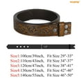 thumbnail image 7 of WHIPPY Western Leather Belt Strap for Women Men without Buckle Cowgirl Cowboy Engraved Embossed Belt Strap, 7 of 7