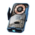 thumbnail image 3 of Cargador inalámbrico para montaje en coche, fácil de instalar, soporte compacto y estable para montaje en teléfono Azul Baoblaze Soporte para teléfono para montaje en automóvil, 3 of 8