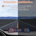 thumbnail image 5 of G19 HUD Head Up Display Velocímetro Indicador de Velocidad del Automóvil MPH Alarma de Exceso de Velocidad Ángulo de Conducción Tiempo Brújula Alarma de Conducción, 5 of 5
