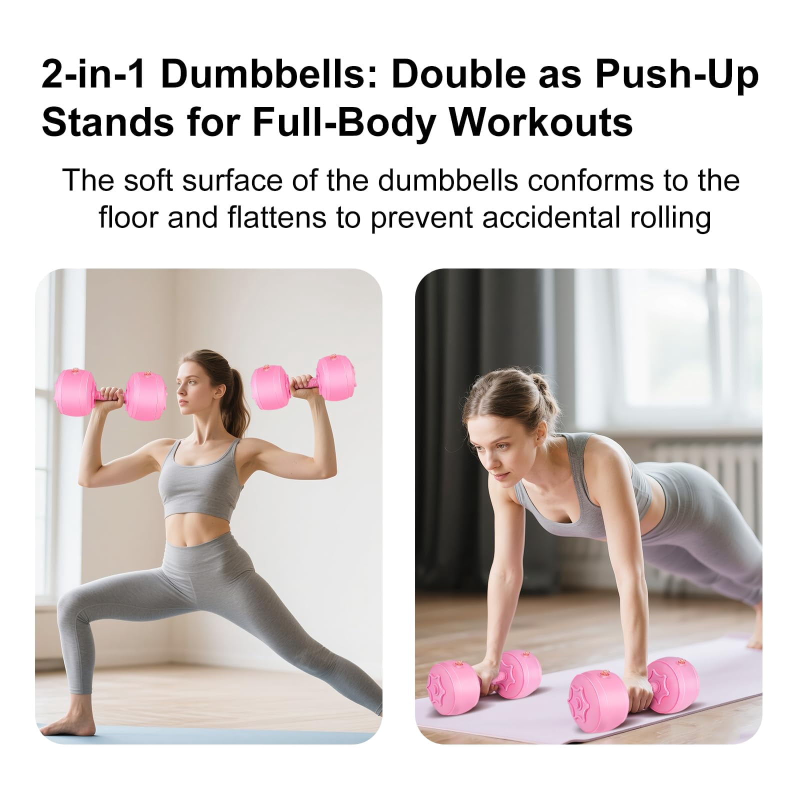 Travel Weights Water Filled Dumbbell Set Of 2 6lb Hand For Women At Home Gym Exercise
