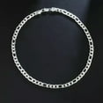 thumbnail image 5 of EOEMY 925Sterling Silver 8mm Flat 3 Space 1 Gentle Men'S Chains Necklace 18"-24" Nw018-22", 5 of 8