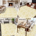 thumbnail image 6 of 8x10 Washable Area Rug, Yellow Non-Slip Extra Large Rectangle Rug for Living Room Bedroom, Cycling Pattern Indoor Floor Mat for Home Decor, 6 of 9