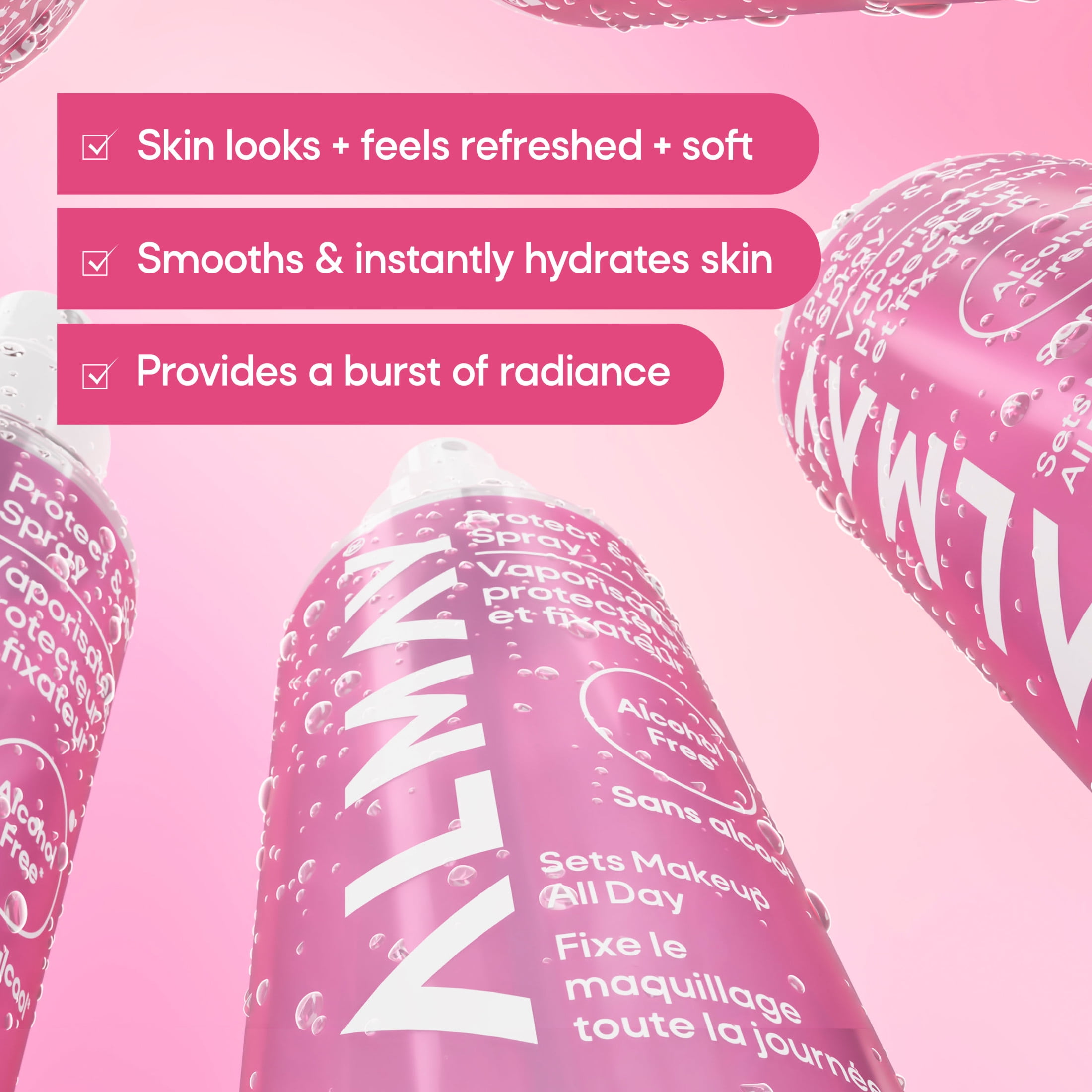 Almay Protect & Set Spray, Hydrating Makeup Setting Spray, Vegan, 100, 2.7 fl oz