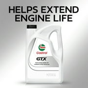 Castrol GTX 10W-40 Conventional Motor Oil, 5 Quarts