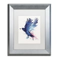 thumbnail image 2 of Trademark Fine Art 'Bloody Crow' Canvas Art by Robert Farkas, White Matte, Silver Frame, 2 of 4