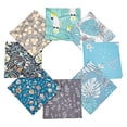 thumbnail image 5 of 7 Pcs Printed American Style Square Cotton Fabric 20"×20" Quilting Patchwork Fabric Fat Quarter Bundles Fabric for Sewing Stitching DIY Craft, 5 of 9