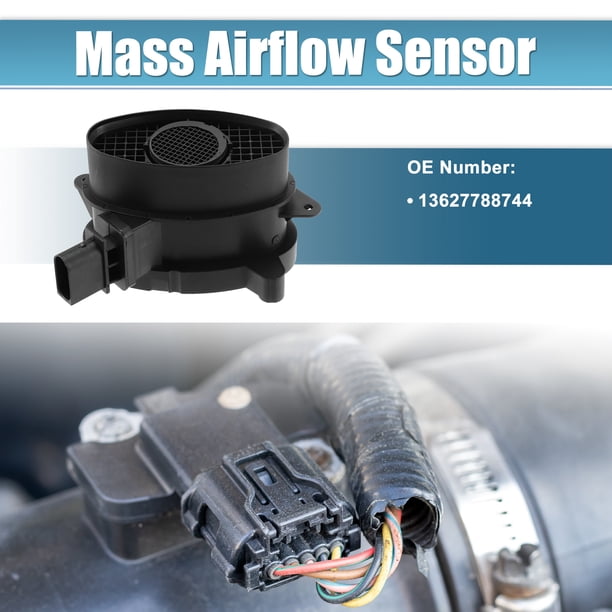 X AUTOHAUX Mass Air Flow Sensor Replacement 13627788744 For BMW 1, 3, 5, 7 Series, X3, X5, X6 (2003-2016 Models)