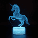 thumbnail image 5 of Lámpara de escritorio 3D de la serie Unicorn, lámpara LED, regalos creativos, luz nocturna visual tridimensional colorida, 5 of 5