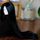 thumbnail image 3 of Cabeza de niña a escala 1/6, accesorios para muñecas, cabeza de muñeca articulada con pelo 1/6 cabello lacio negro, 3 of 9