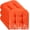 Orange, variant on 4 Pcs Outdoor Chair Cushions 18.9 x 18.9 Inch Waterproof Sun Protection Patio Furniture Overstuffed Seat Cushion Chair Pad with Round Corner for Indoor(Red)