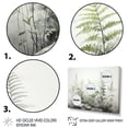 thumbnail image 3 of Designart "Ferns Silver I" Floral Floater Framed Canvas Art Print, 3 of 7