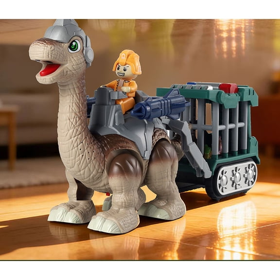 HNZENBW   Dinosaur Transport Truck, Brachiosaurus Toy Car, Gift for Boys and Girls