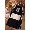 thumbnail image 4 of Mainstays Cotton Men’s Apron with Pockets, Best Dad Ever, 4 of 9